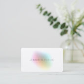 Modern Colorful Template Elegant Silk Finish Business Card (Standing Front)