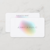 Modern Colorful Template Elegant Silk Finish Business Card (Front/Back)