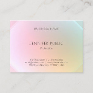 Modern Colorful Template Elegant Trendy Design Business Card