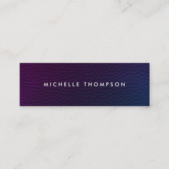 Modern Colorful Texture Mini Business Card (Front)