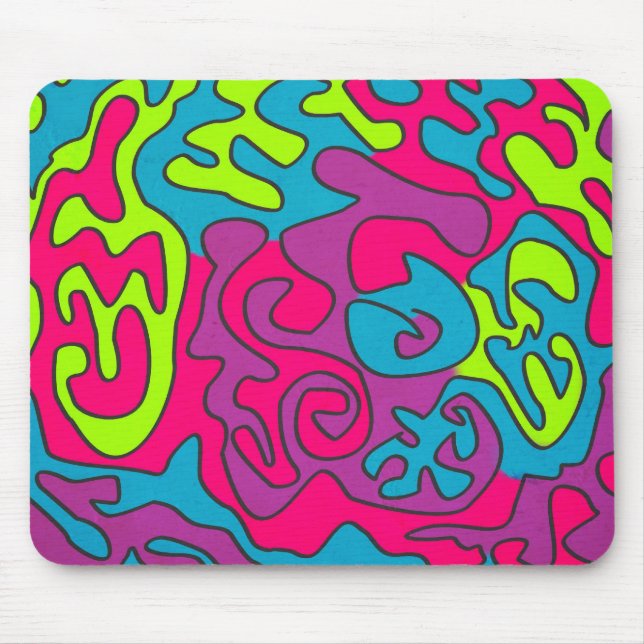 Modern Colorful Textured Background Mouse Pad (Front)