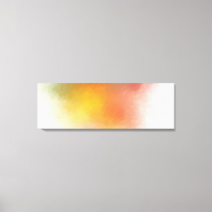 Modern Colorful Trendy Abstract Art Yellow Red Canvas Print