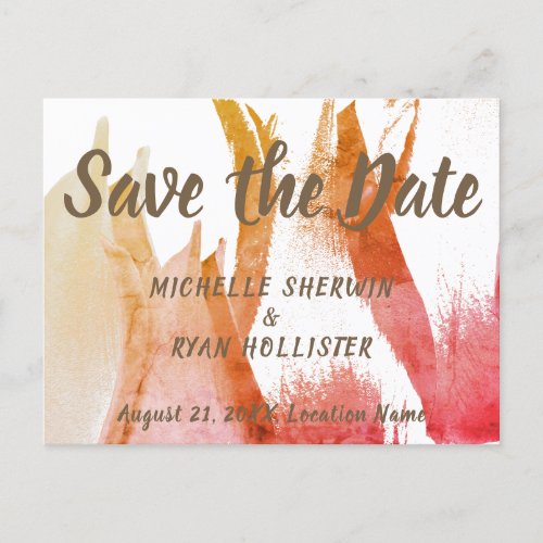 Modern Colorful Tulip Wedding Floral Save the Date Announcement Postcard - Flower Tulip Save the Date Colorful Tulip Postcard. A personalizable flower tulip wedding Save the date card. Features a simple colorful photo of tulips in orange and red colors. The text is a modern script.
You can personalized this floral wedding save the date card with your text on the front and the back side of the postcard. All text style, colors, sizes can be modified to fit your needs. For further customize the card click the "customize it" button.