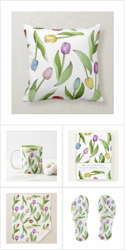 Modern Colorful Tulips Gifts for Her