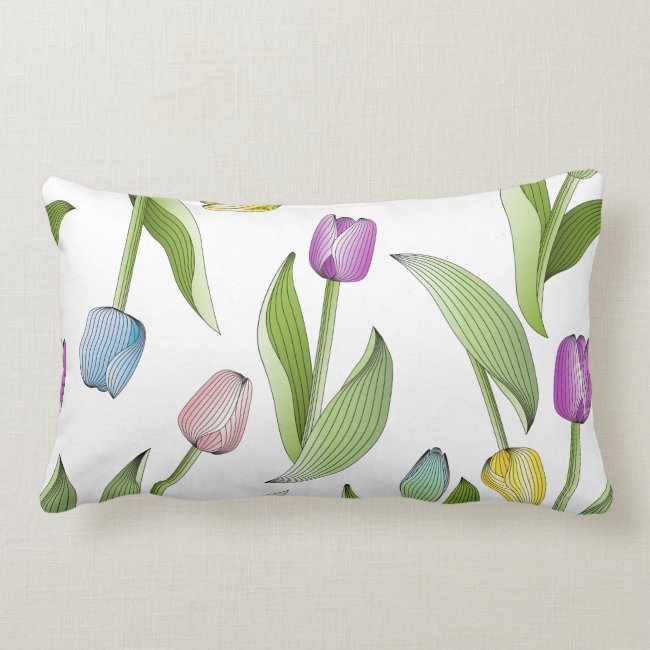 Modern Colorful Tulips Pattern Custom