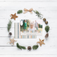 Modern colorful typography Christmas photo