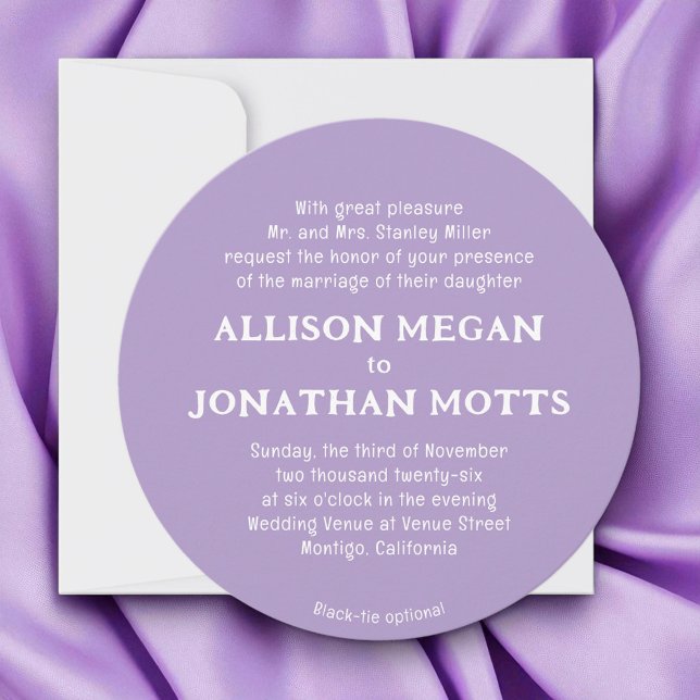 Modern Colorful Unique Simple Wedding Invitation (Creator Uploaded)