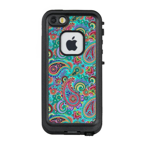 Modern Colorful Vintage Paisley LifeProof FRĒ iPhone SE55s Case