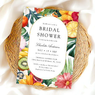 Modern Colorful Watercolor Bridal Shower Invitation