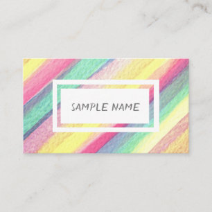modern colorful watercolor custom  business card