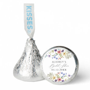 Modern Colorful Wildflower Floral Bridal Shower Hershey®'s Kisses®