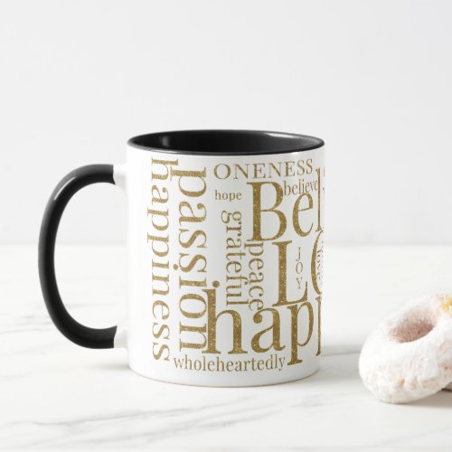 Modern Colorful Word Cloud Text Designs Mug