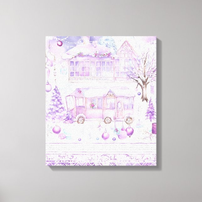 Modern Colorful Wrapped Art Canvas Print (Front)