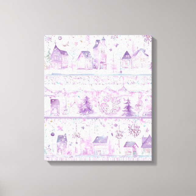 Modern Colorful Wrapped Art Canvas Print (Front)