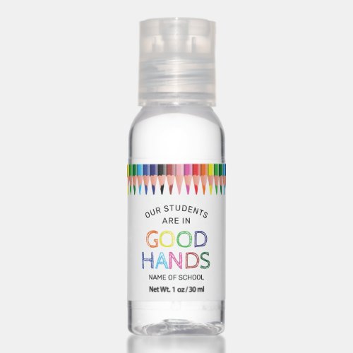 Modern Coloring Pencil School  Student Hand Sanitizer