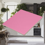 Modern Colors - Bright Sunset Pink Ceramic Tile<br><div class="desc">Elevate your gift-giving experience with our ceramic tile in happy bright sunset pink, the perfect foundation for presenting your beautifully wrapped gifts. Use them as stylish and practical coasters for drinks or as elegant display pieces for showcasing your wrapped treasures. Our solid colored ceramic tiles add a touch of sophistication...</div>