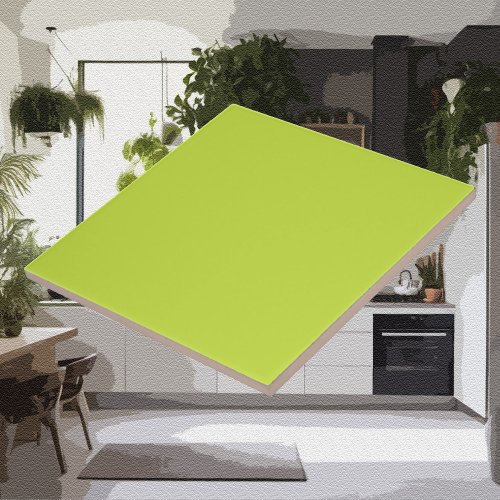 Modern Colors _ Bright Yellow_Green Ceramic Tile