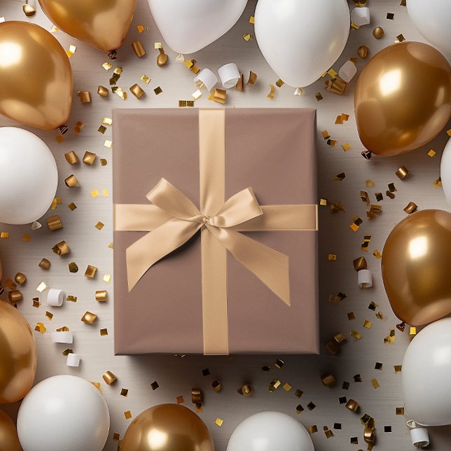 Modern Colors - Cocoa Brown Wrapping Paper Roll (Creator Uploaded)