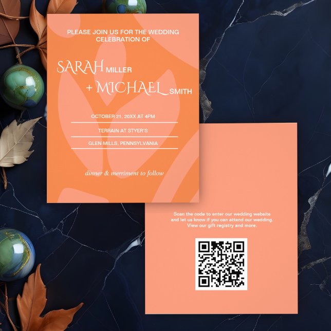 Modern Colors Collage Budget Wedding Invitation  Flyer (Creator Uploaded)