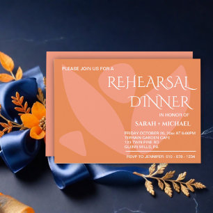 Modern Colors Collage Rehearsal Dinner Invitation