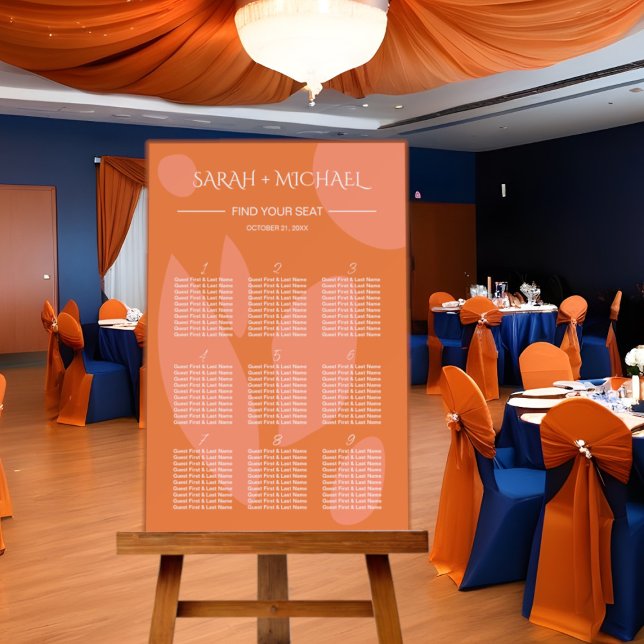 Modern Colors Collage Seating Chart Foam Board (Creator Uploaded)