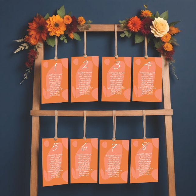 Modern Colors Collage  Table Number (Creator Uploaded)