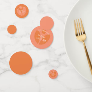 Modern Colors Collage Wedding Confetti
