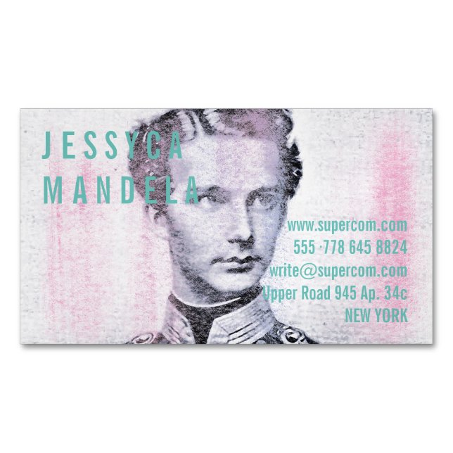 Modern Colors Magnetic Business Card (Front)