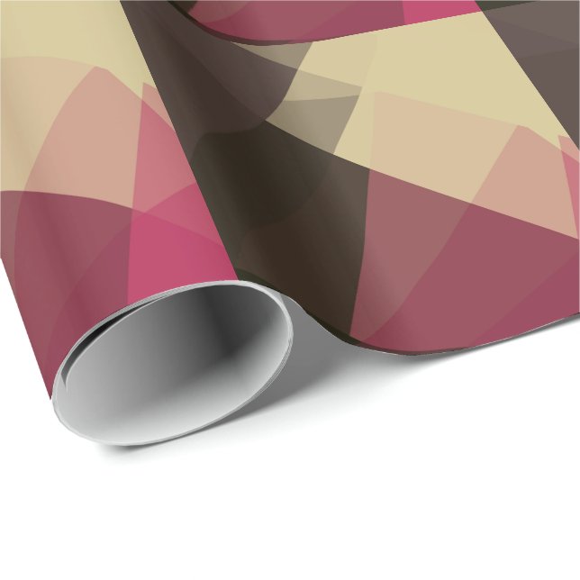 Modern Colors Mosaic Geometric Pattern #2 Wrapping Paper (Roll Corner)