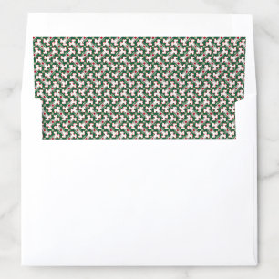 Modern Colors of Christmas Red Green Envelope Liner