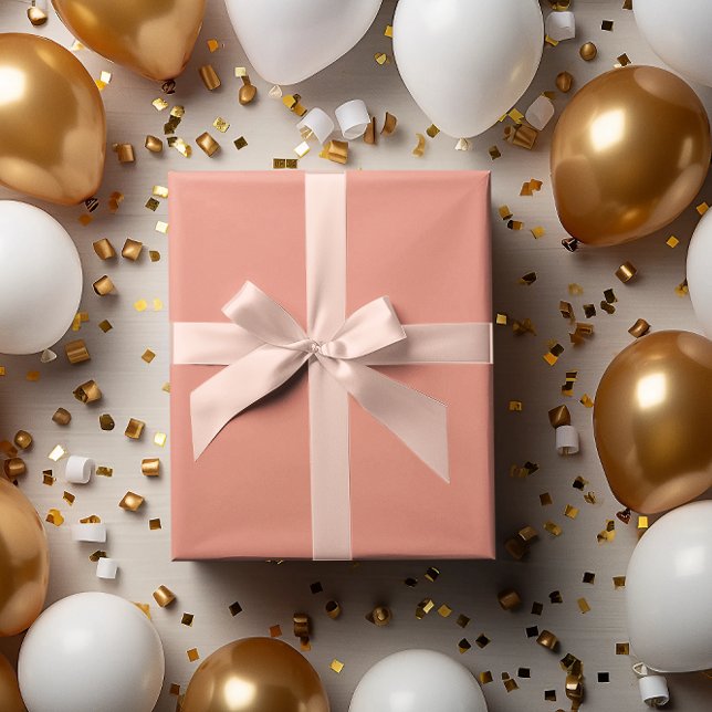 Modern Colors - Soft Peach Wrapping Paper Roll (Creator Uploaded)