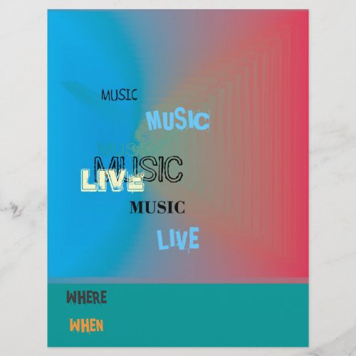 Modern Colourful Music Event Flyer