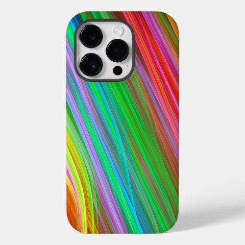 Modern colourful striped Case_Mate iPhone 14 pro case