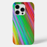 Modern colourful striped iPhone 15 pro case