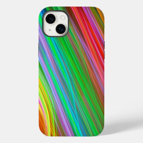 Modern colourful striped Case_Mate iPhone 14 plus case