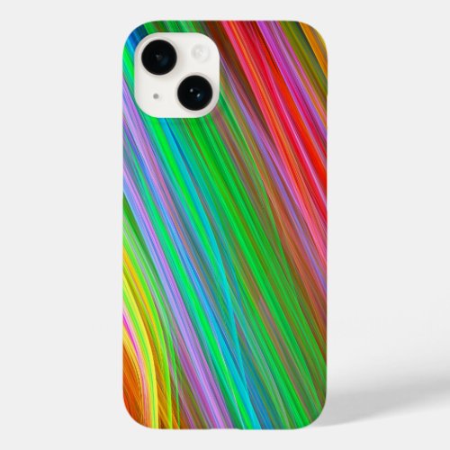 Modern colourful striped Case_Mate iPhone 14 case