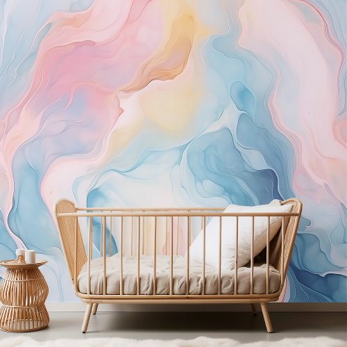 Modern Colourful Watercolour Pattern Wallpaper