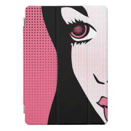 Modern Comic Book Pop Art of Woman&#39;s Face iPad Pro Cover