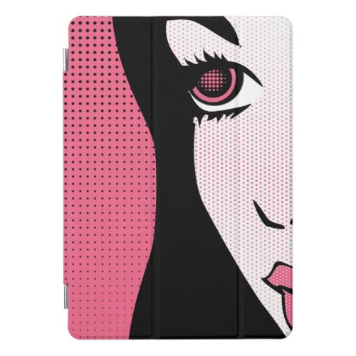 Modern Comic Book Pop Art of Womans Face iPad Pro Cover