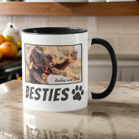 Modern Comic Pet Paw Bestie Best Friends BFF Photo