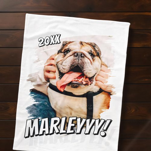 Modern Comic Simple Grunge Custom Pet Photo