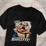 Modern Comic Simple Grunge Custom Pet Photo T-Shirt<br><div class="desc">This simple and classic design is composed of serif typography and add a custom photo of your pet.</div>