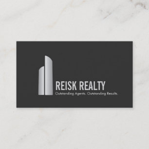Modern Commercial Real Estate Skyscraper Logo Business Card