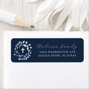 Modern Communion Return Address Label