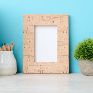 Modern community pattern Trendy Cute artwork Engraved Frames