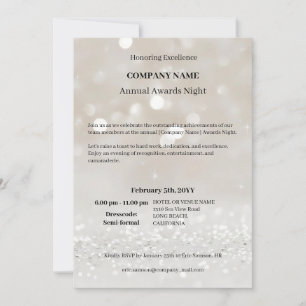 Modern Company business award gala night Invitation