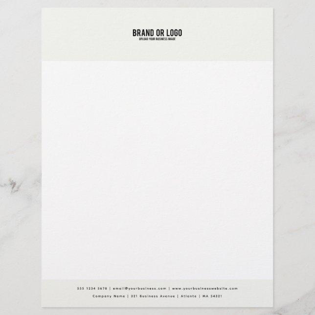 Modern Company Business Logo Template Letterhead (Front)