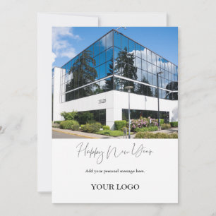 Modern Company Corporate Happy New Year Holiday Card