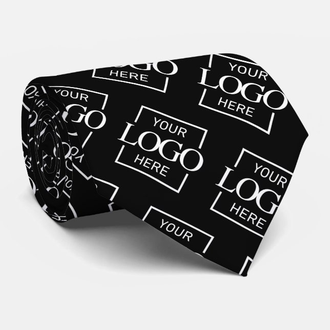 Modern Company Custom Logo Pattern Professional Neck Tie (Rolled)