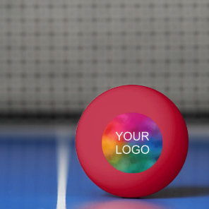 Modern Company Logo Emblem Template Red Ping Pong Ball